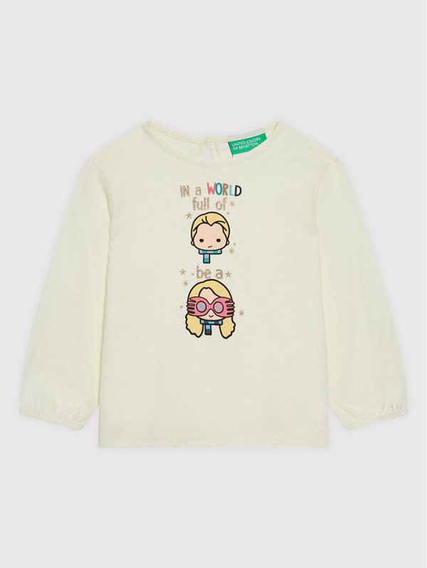 United Colors Of Benetton United Colors Of Benetton Блуза HARRY POTTER 3VR5C100E Бежов Regular Fit
