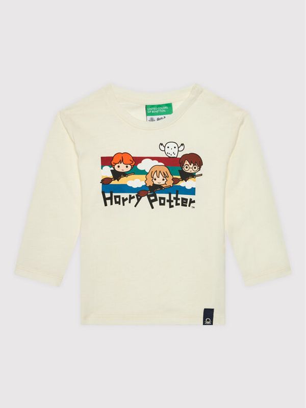 United Colors Of Benetton United Colors Of Benetton Блуза HARRY POTTER 3VR5C100N Бежов Regular Fit