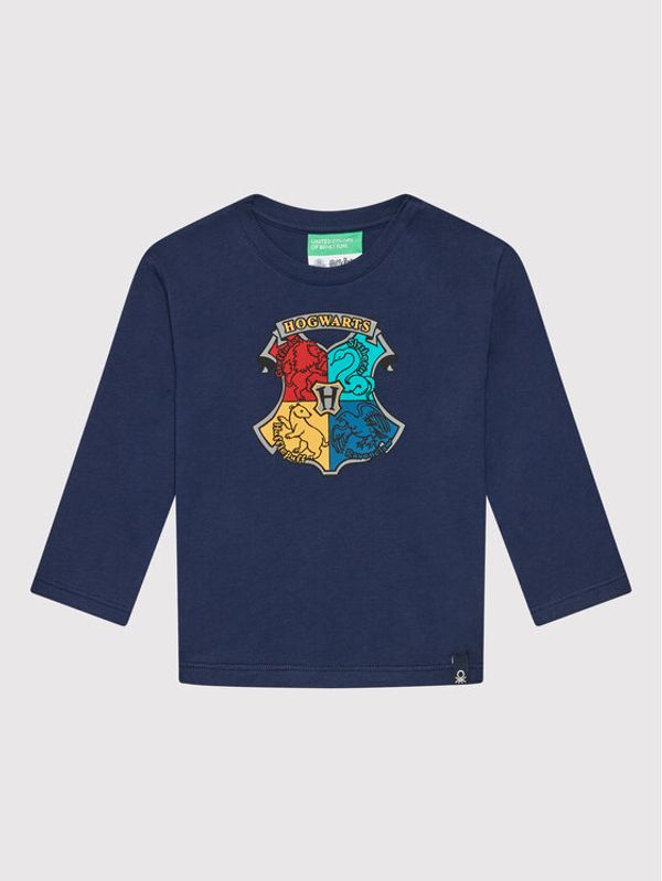 United Colors Of Benetton United Colors Of Benetton Блуза HARRY POTTER 3VR5G100A Тъмносин Regular Fit