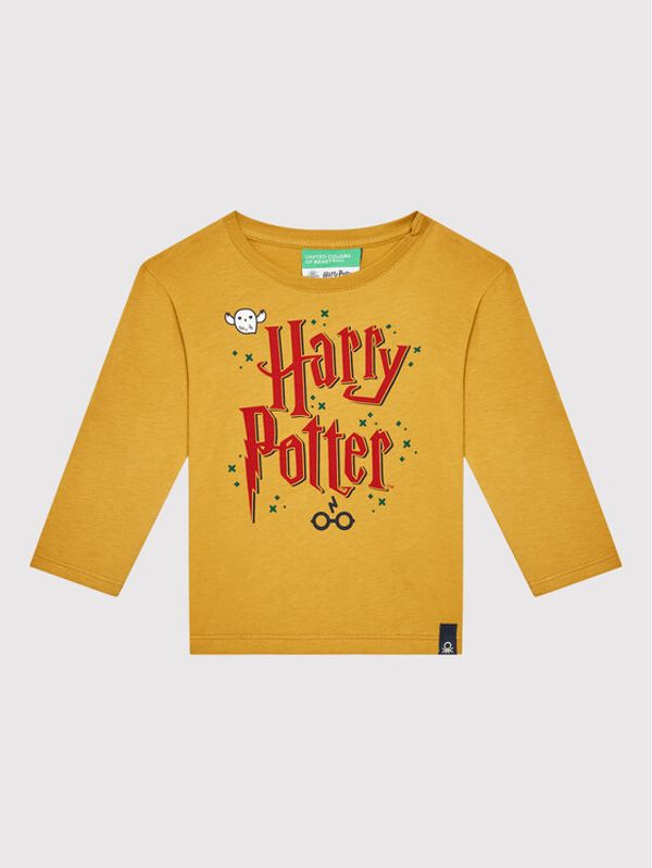 United Colors Of Benetton United Colors Of Benetton Блуза HARRY POTTER 3VR5G100A Жълт Regular Fit