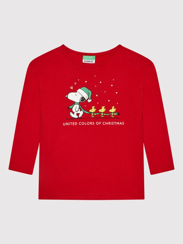United Colors Of Benetton United Colors Of Benetton Блуза PEANUTS 3ATNC15GD Червен Regular Fit