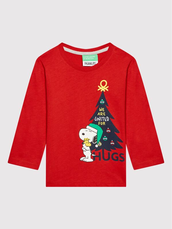 United Colors Of Benetton United Colors Of Benetton Блуза PEANUTS 3ATNC15GN Червен Regular Fit