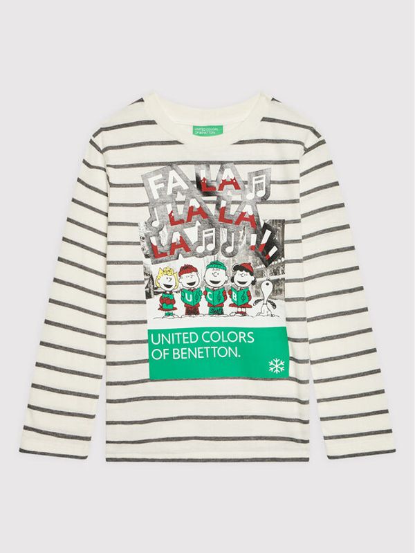 United Colors Of Benetton United Colors Of Benetton Блуза PEANUTS 3NQVC15GF Бял Regular Fit