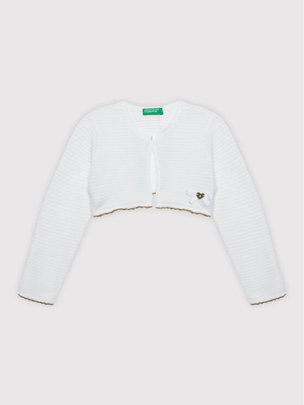 United Colors Of Benetton United Colors Of Benetton Болерце 1194H5001 Бял Regular Fit