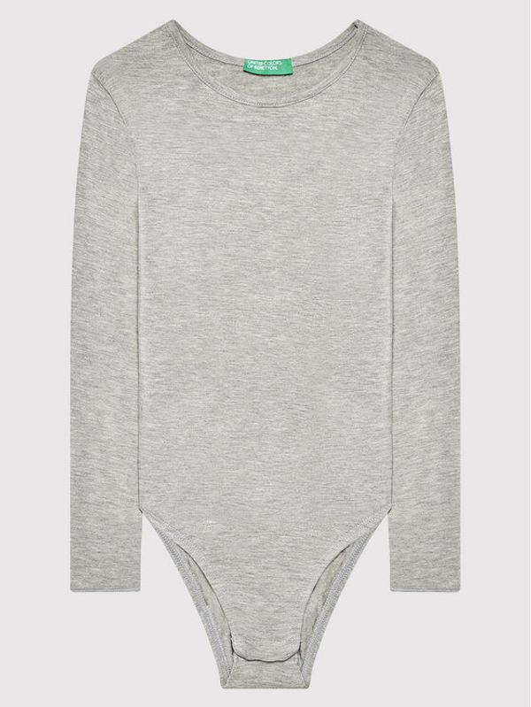 United Colors Of Benetton United Colors Of Benetton Детско боди 3A5EC8349 Сив Regular Fit