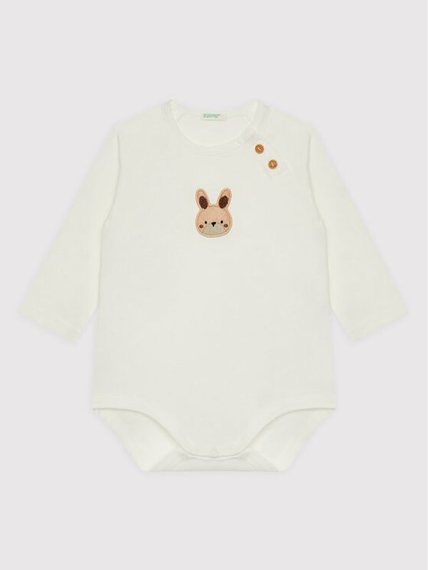United Colors Of Benetton United Colors Of Benetton Детско боди 3ATNAB007 Бял Regular Fit