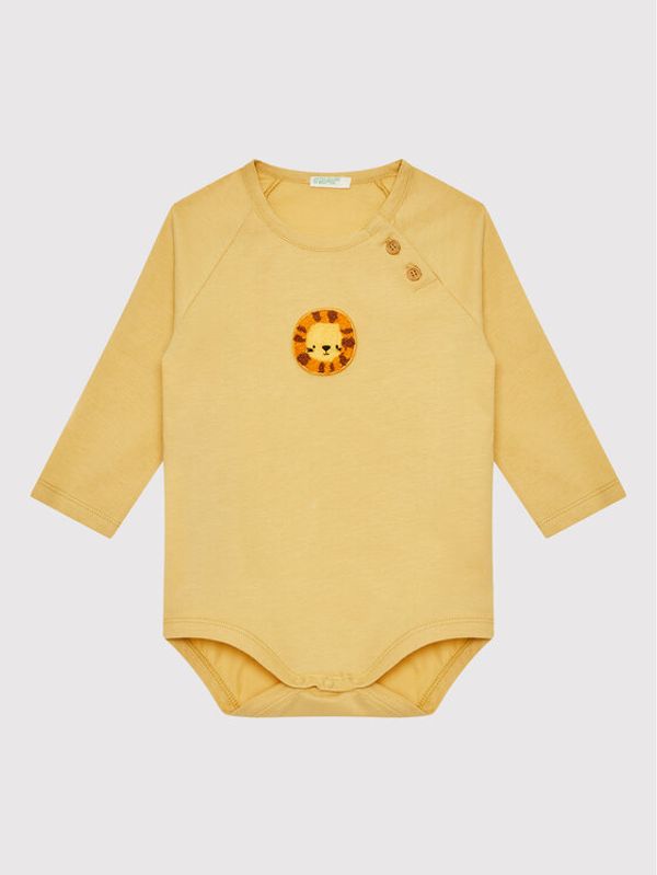United Colors Of Benetton United Colors Of Benetton Детско боди 3ATNAB007 Жълт Regular Fit