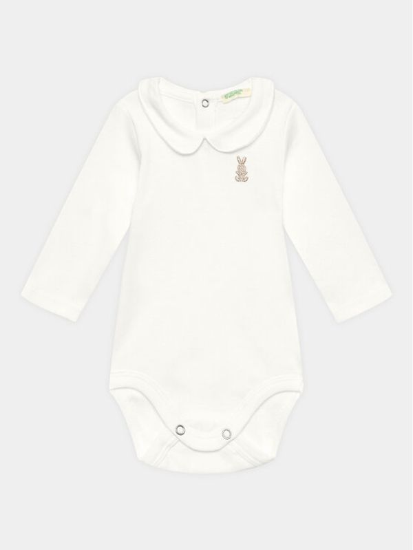 United Colors Of Benetton United Colors Of Benetton Детско боди 3I9WAB00G Бял Regular Fit