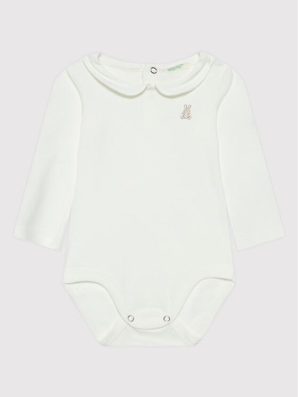 United Colors Of Benetton United Colors Of Benetton Детско боди 3I9WMB108 Бял Regular Fit