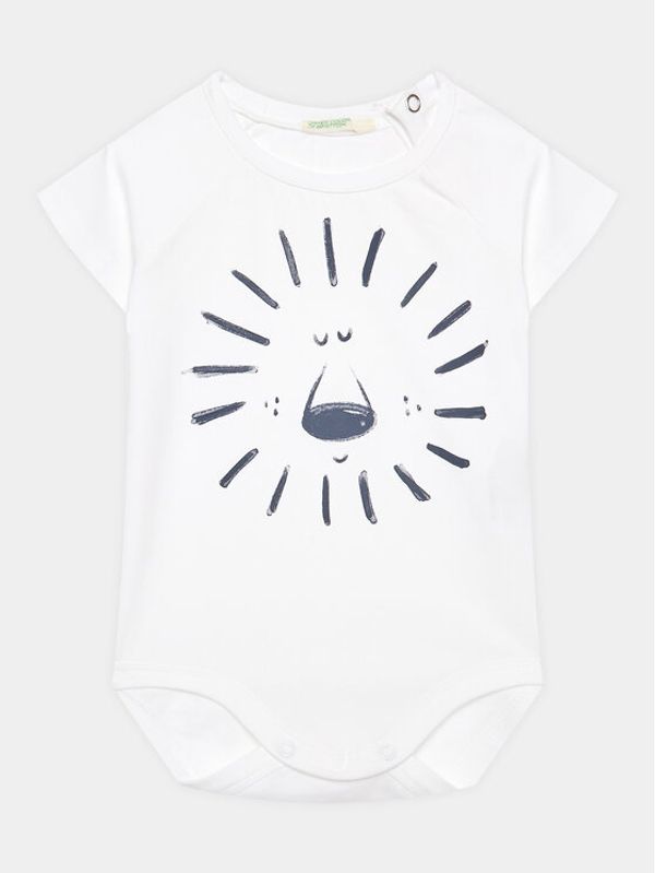 United Colors Of Benetton United Colors Of Benetton Детско боди 3P4ZAB00C Бял Regular Fit