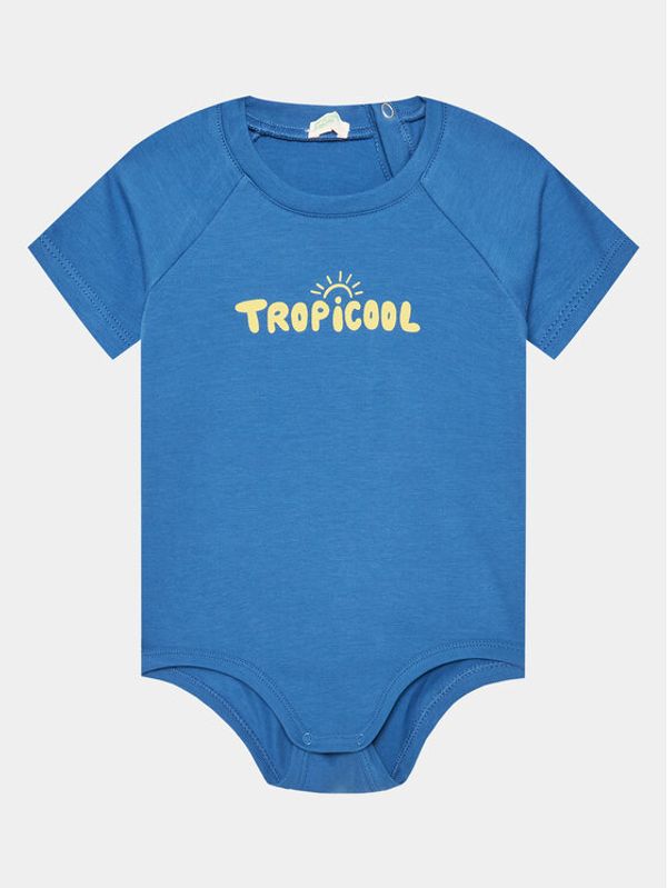 United Colors Of Benetton United Colors Of Benetton Детско боди 3P4ZAB00C Син Regular Fit