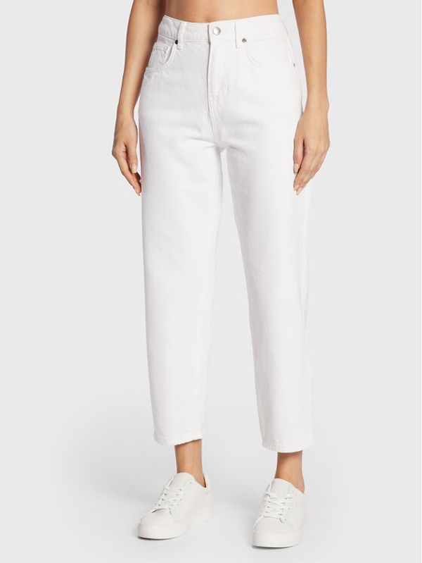 United Colors Of Benetton United Colors Of Benetton Дънки 4LYX575C3 Бял Mom Fit