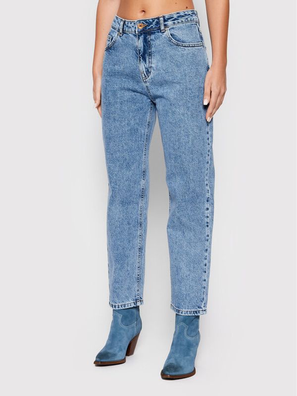 United Colors Of Benetton United Colors Of Benetton Дънки 4YO7575C3 Син Mom Fit