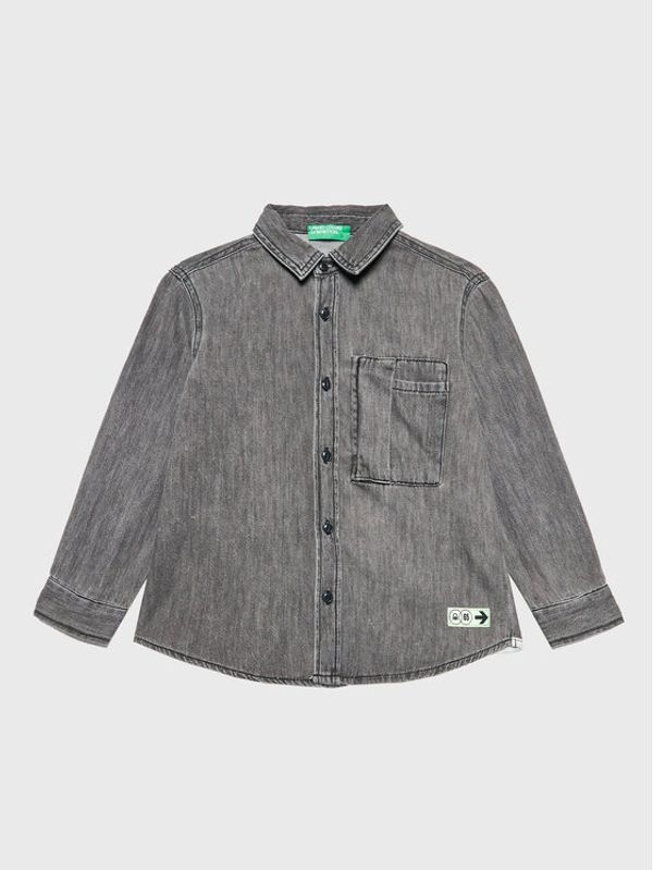 United Colors Of Benetton United Colors Of Benetton дънкова риза 5AD6CQ00K Сив Regular Fit