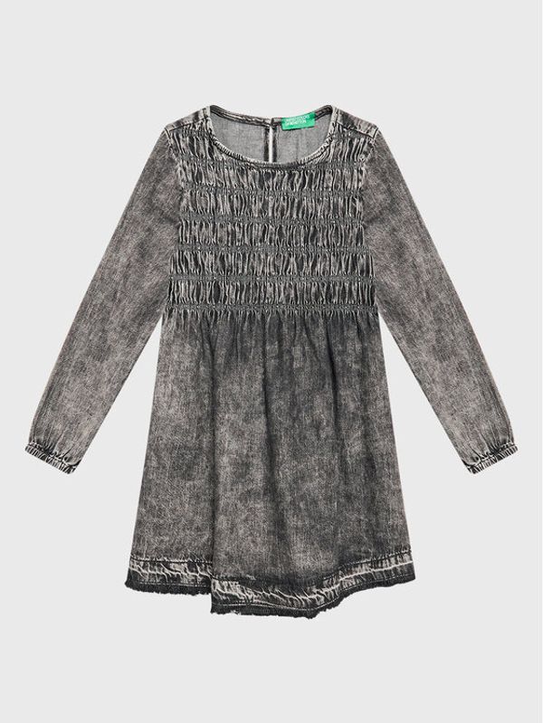 United Colors Of Benetton United Colors Of Benetton Дънкова рокля 4AD6CV00M Черен Regular Fit