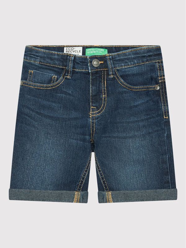 United Colors Of Benetton United Colors Of Benetton Дънкови шорти 4XA259DY0 Син Slim Fit