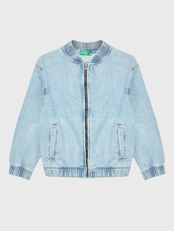 United Colors Of Benetton United Colors Of Benetton Дънково яке 2H0DCN02F Син Relaxed Fit