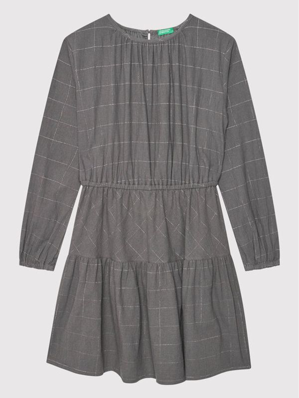 United Colors Of Benetton United Colors Of Benetton Елегантна рокля 46KT5VGL0 Сив Regular Fit