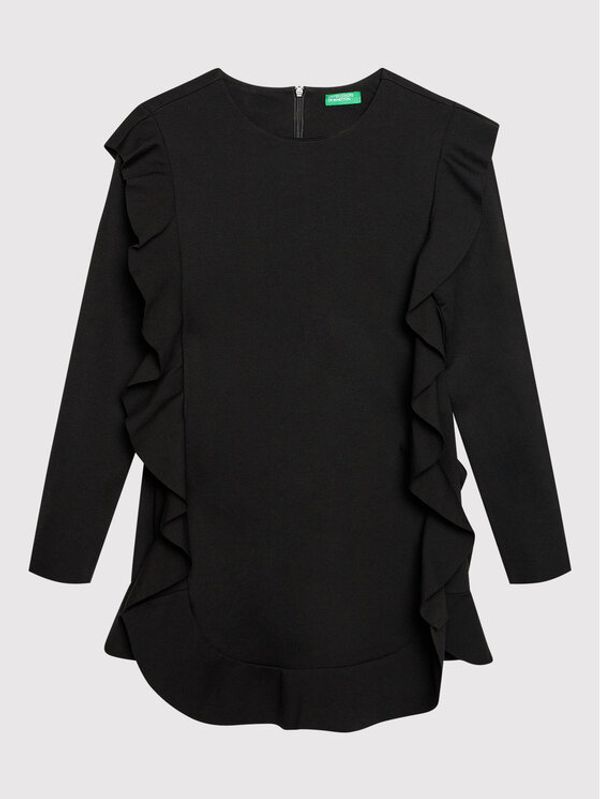 United Colors Of Benetton United Colors Of Benetton Елегантна рокля 4DIA5VGN0 Черен Regular Fit