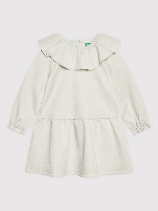 United Colors Of Benetton United Colors Of Benetton Елегантна рокля 4S865VGS0 Бежов Regular Fit