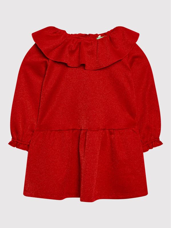 United Colors Of Benetton United Colors Of Benetton Елегантна рокля 4S865VGS0 Червен Regular Fit