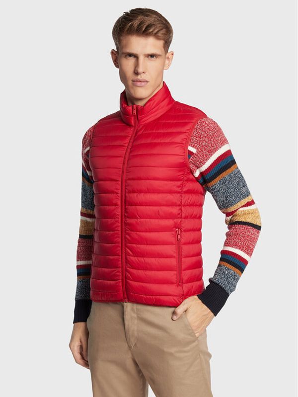 United Colors Of Benetton United Colors Of Benetton Елек 2BA2UJ001 Червен Slim Fit