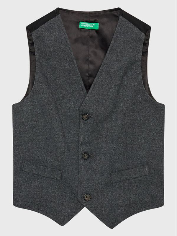 United Colors Of Benetton United Colors Of Benetton Елек 2N4PCJ006 Сив Regular Fit