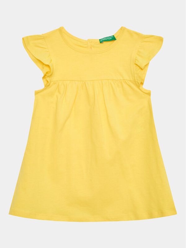 United Colors Of Benetton United Colors Of Benetton Ежедневна рокля 3096GV00H Жълт Regular Fit