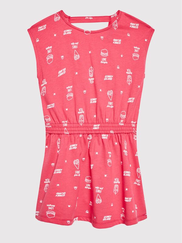 United Colors Of Benetton United Colors Of Benetton Ежедневна рокля 31EVCV006 Розов Regular Fit