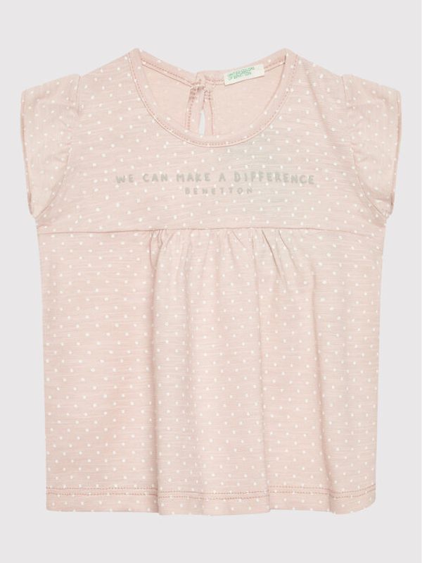 United Colors Of Benetton United Colors Of Benetton Ежедневна рокля 34TCB1005 Розов Regular Fit