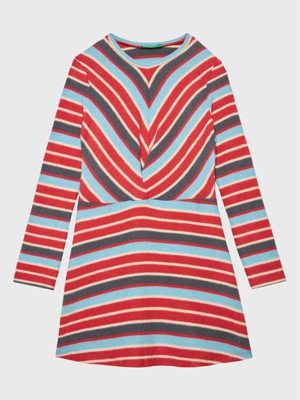 United Colors Of Benetton United Colors Of Benetton Ежедневна рокля 3FVTCV008 Червен Regular Fit