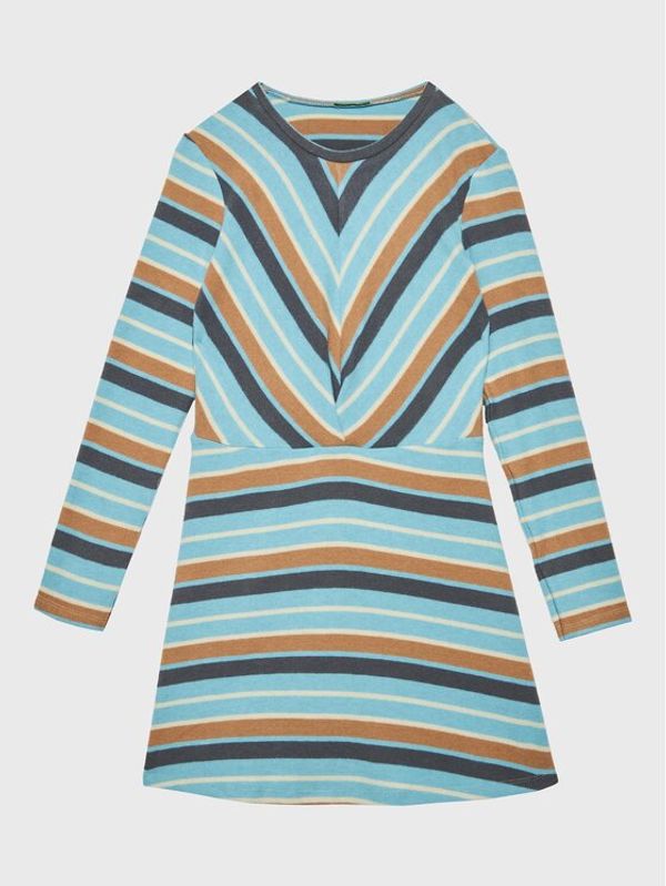 United Colors Of Benetton United Colors Of Benetton Ежедневна рокля 3FVTCV008 Син Regular Fit
