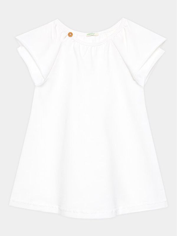 United Colors Of Benetton United Colors Of Benetton Ежедневна рокля 3LHAAV006 Бял Regular Fit