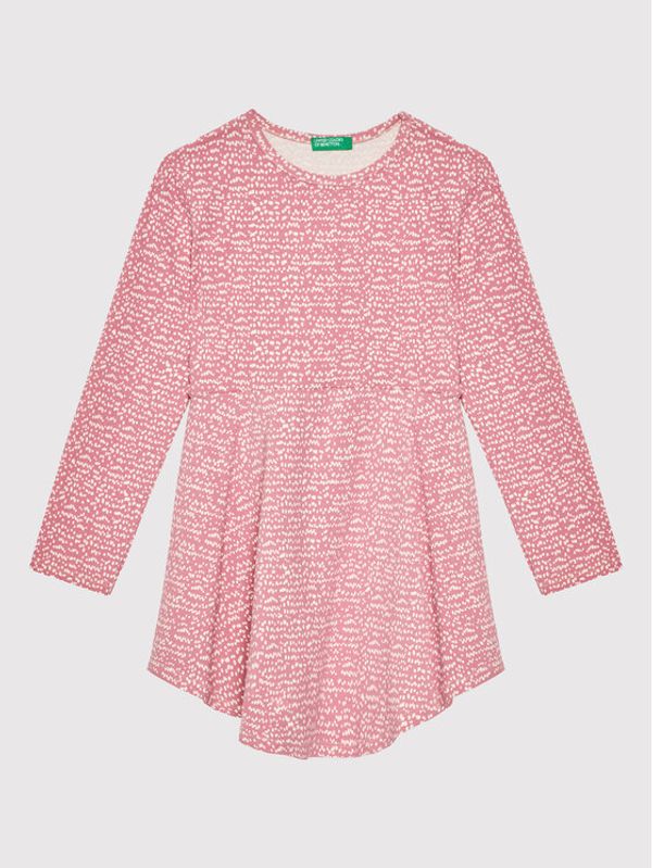 United Colors Of Benetton United Colors Of Benetton Ежедневна рокля 3O0ZF11SX Розов Regular Fit