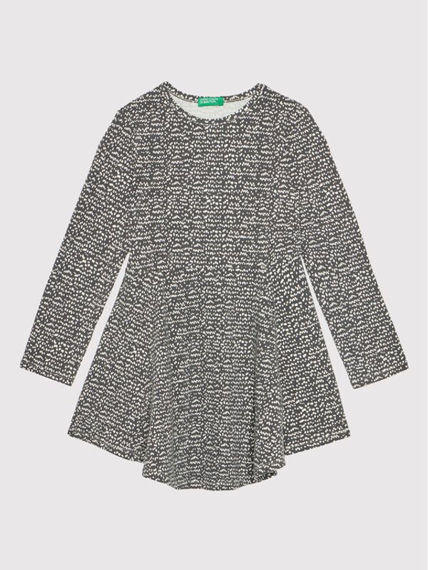 United Colors Of Benetton United Colors Of Benetton Ежедневна рокля 3O0ZF11SX Сив Regular Fit