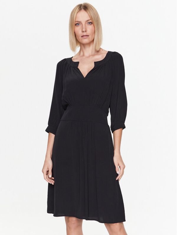 United Colors Of Benetton United Colors Of Benetton Ежедневна рокля 43A0DV02Y Черен Regular Fit