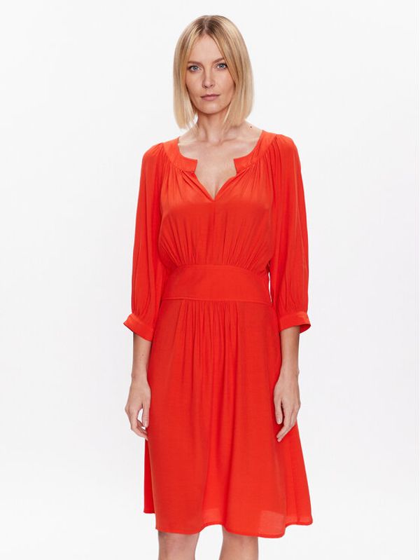 United Colors Of Benetton United Colors Of Benetton Ежедневна рокля 43A0DV02Y Оранжев Regular Fit