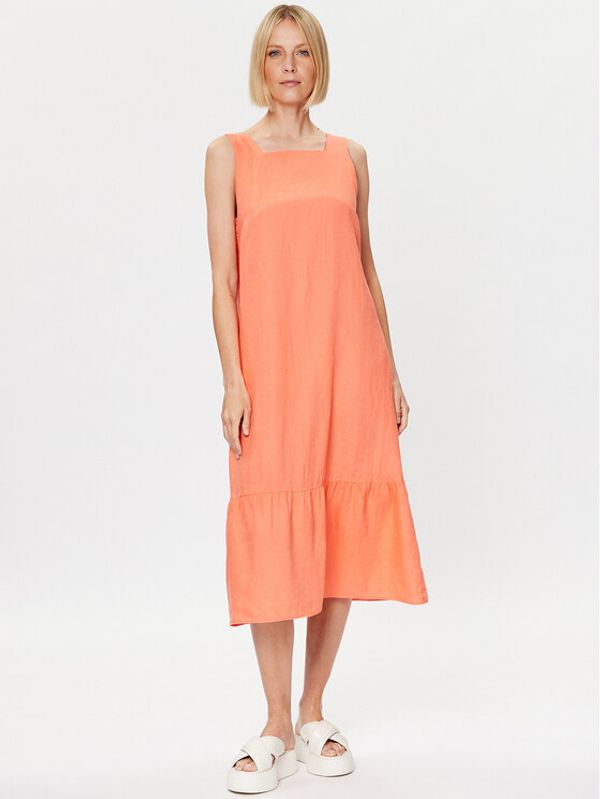 United Colors Of Benetton United Colors Of Benetton Ежедневна рокля 4AGHDV038 Оранжев Regular Fit