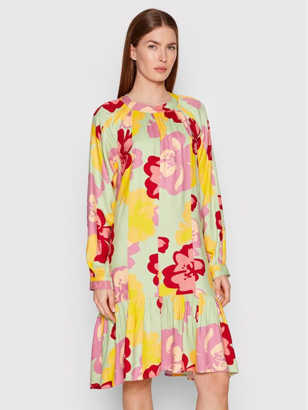 United Colors Of Benetton United Colors Of Benetton Ежедневна рокля 4FYADV00J Зелен Regular Fit