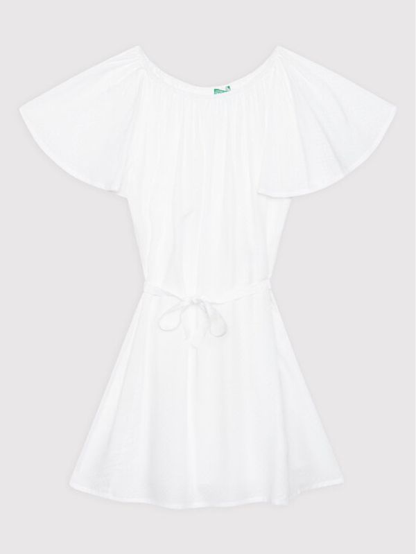 United Colors Of Benetton United Colors Of Benetton Ежедневна рокля 4H02CV007 Бял Regular Fit