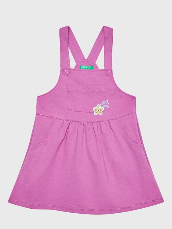 United Colors Of Benetton United Colors Of Benetton Ежедневна рокля 4LAAGV00H Виолетов Regular Fit