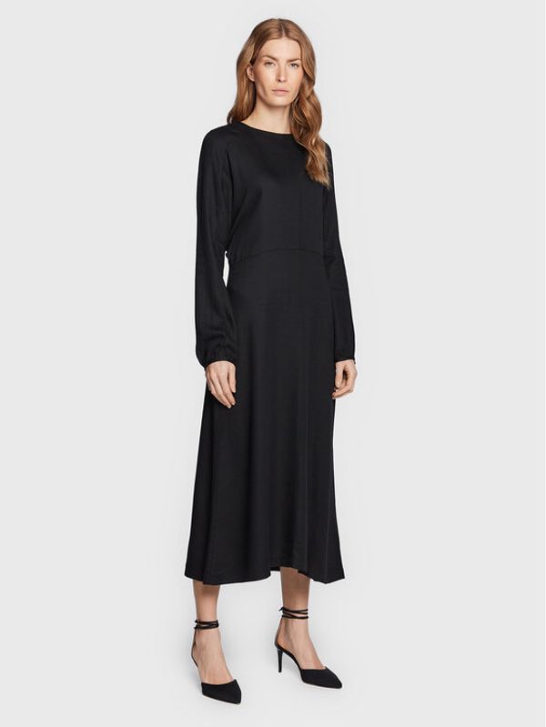 United Colors Of Benetton United Colors Of Benetton Ежедневна рокля 4T4VDV02J Черен Regular Fit