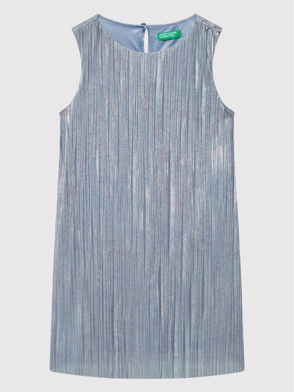 United Colors Of Benetton United Colors Of Benetton Ежедневна рокля 4X5ACV006 Син Regular Fit