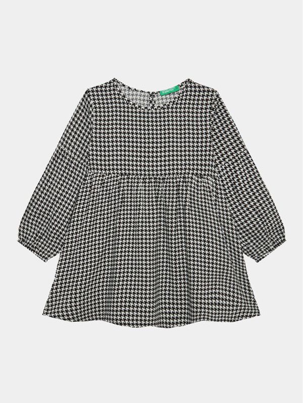 United Colors Of Benetton United Colors Of Benetton Ежедневна рокля 4XQNGV00Y Черен Relaxed Fit