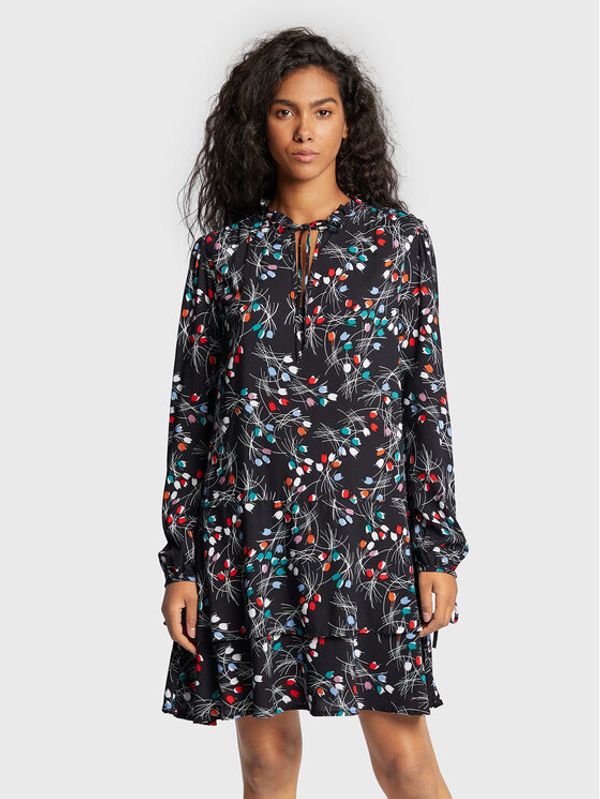 United Colors Of Benetton United Colors Of Benetton Ежедневна рокля 4YRNDV021 Черен Regular Fit