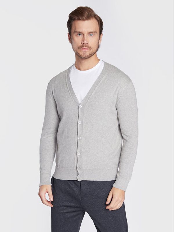 United Colors Of Benetton United Colors Of Benetton Кардиган 102CU600A Сив Regular Fit