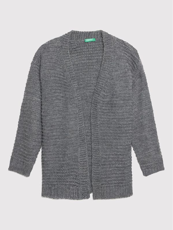 United Colors Of Benetton United Colors Of Benetton Кардиган 1087C6316 Сив Regular Fit