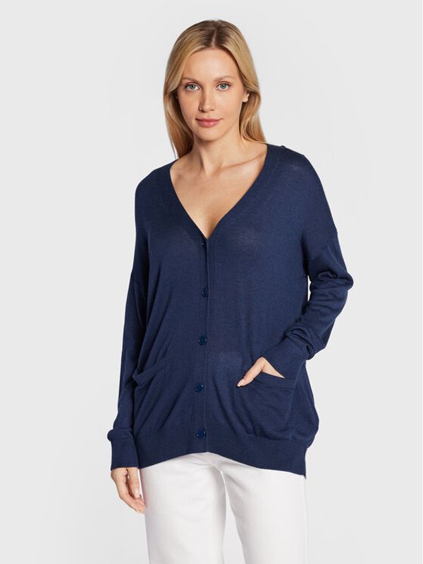 United Colors Of Benetton United Colors Of Benetton Кардиган 108AD600Y Тъмносин Relaxed Fit