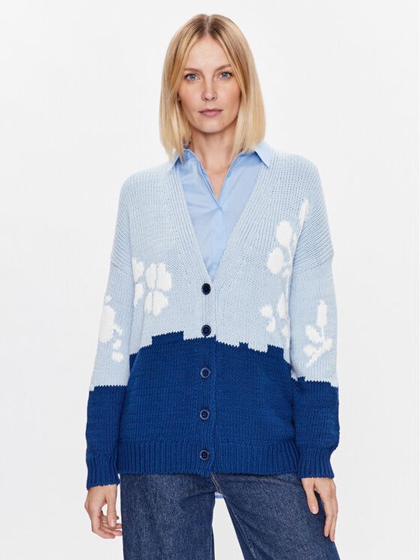 United Colors Of Benetton United Colors Of Benetton Кардиган 108RE601T Син Regular Fit