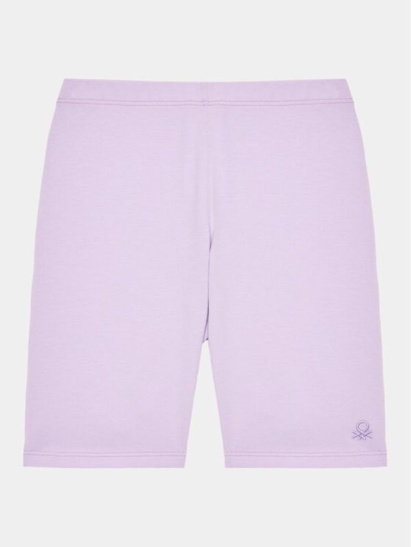 United Colors Of Benetton United Colors Of Benetton Колоездачни шорти 3MT1C901D Виолетов Slim Fit